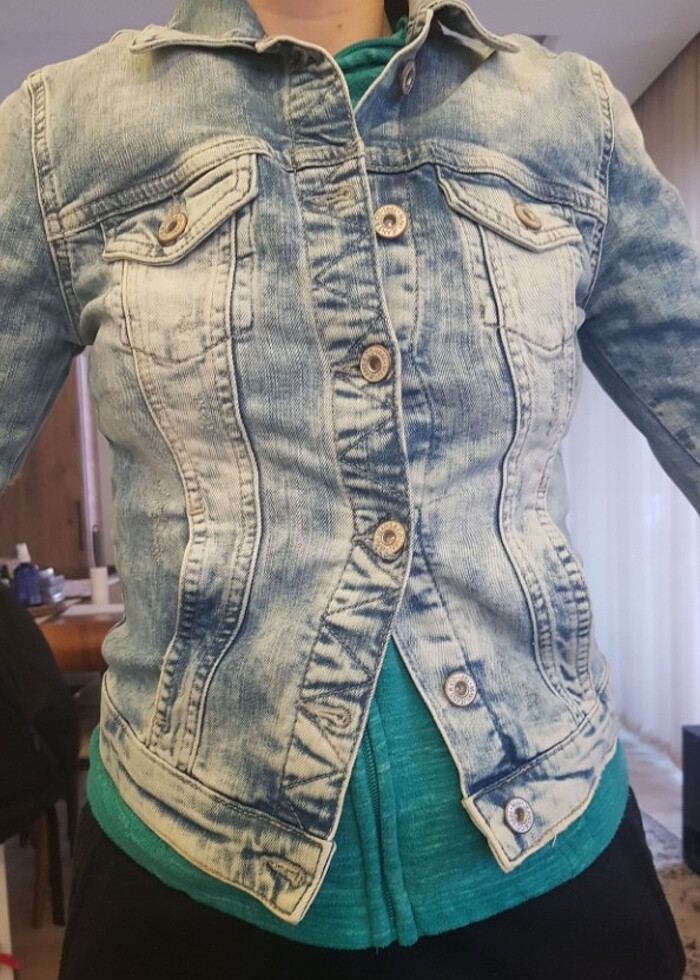 Mavi Kadın Jean Ceket - Görsel 5