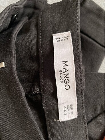 Mango MANGO SİYAH PANTOLON