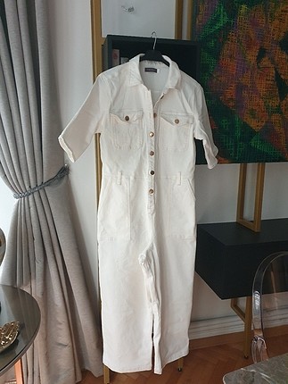 mint velvet beyaz yeni tulum denim