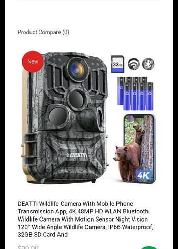 Diğer Deatti 4k ve 48Mp Fotokapan Ve Araç İçi Kamera