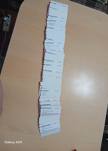 Kırmızı Dil Altı 600 IELTS Kelime Hafıza Kartları - Görsel 11