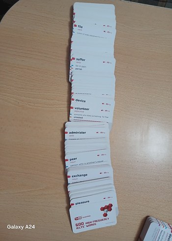 Kırmızı Dil Altı 600 IELTS Kelime Hafıza Kartları - Görsel 6