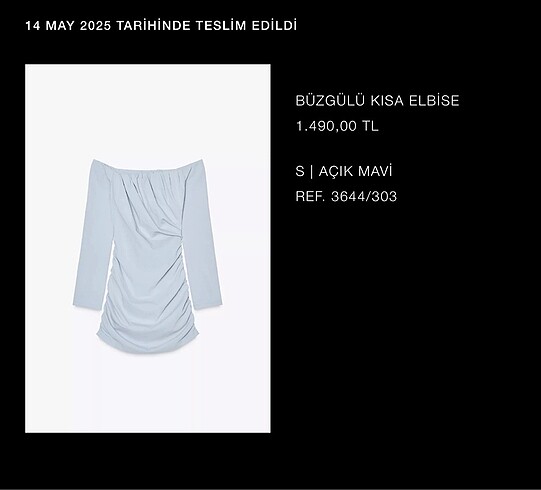 Zara Zara Bebe Mavisi Elbise