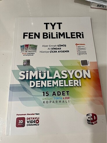 3d tyt fen bilimleri deneme