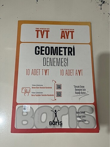 baris yayinlari tyt ayt geometri denemesi