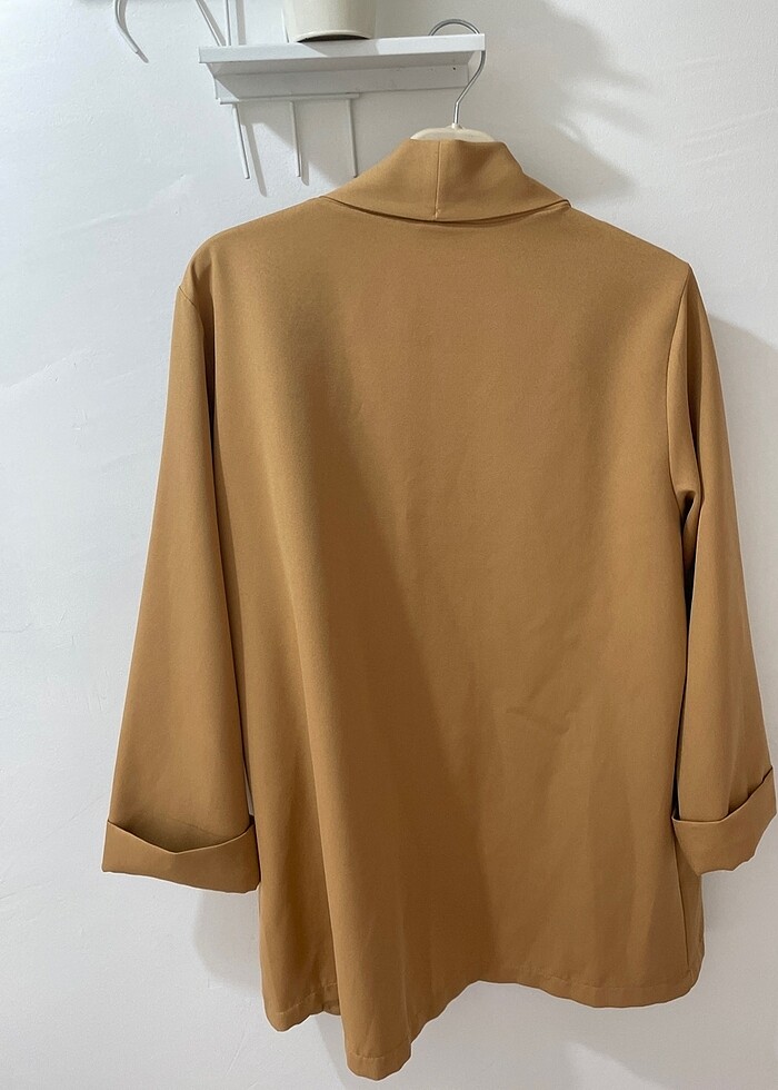 Taba blazer ceket - Görsel 3