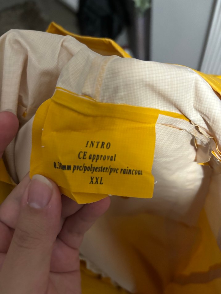 Sarı renk Düğmeli Erkek balıkçı Yağmurluk - Görsel 2