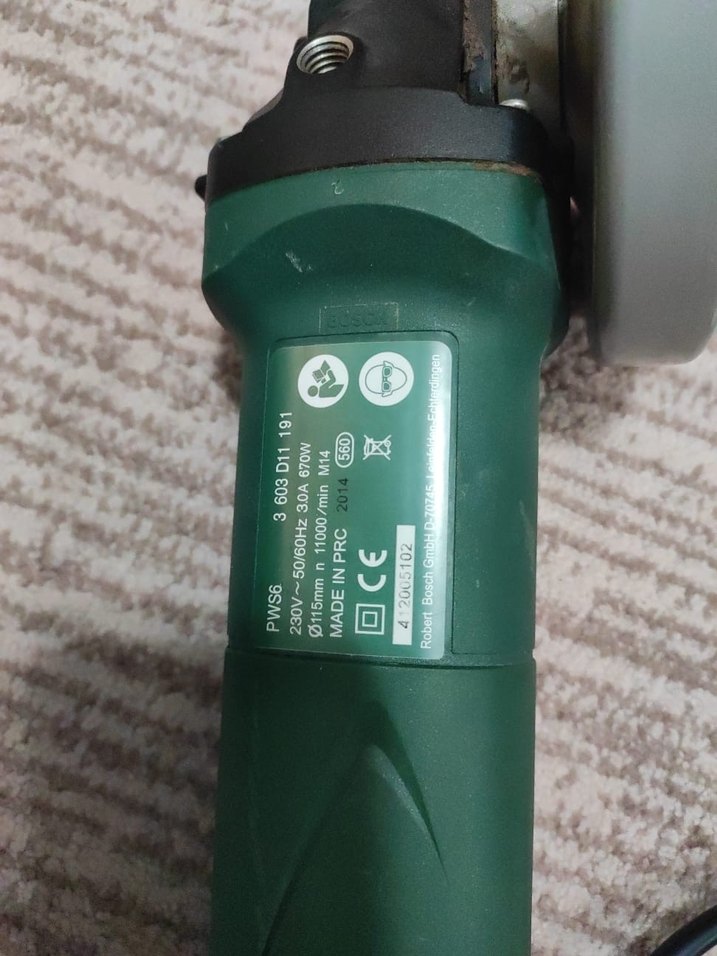 Bosch PWS 6 Yeşil Elektrikli Taşlama Makinesi - Görsel 5