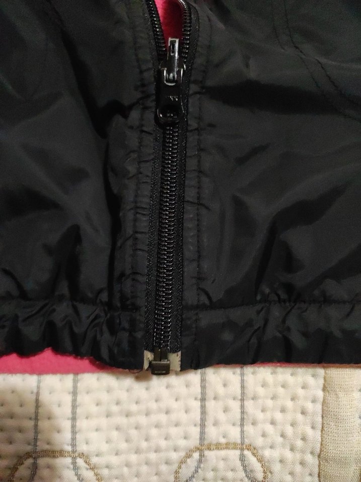 Kadın Siyah Fermuarlı Kapüşonlu Ceket yağmurluk - Görsel 5