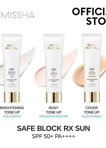 MISSHA SAFE BLOCK ROSY TONE UP SUN