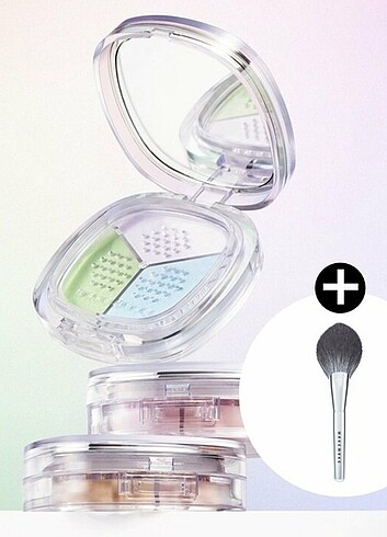 WAKEMAKE STAY FIXER MULTI COLOR POWDER BRUSH SET