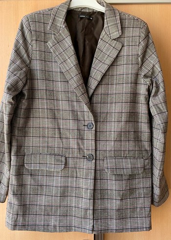 Kadın Defacto Ekoseli Blazer