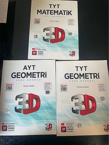 3d soru bankası tyt matematik tyt geometri ayt geometri