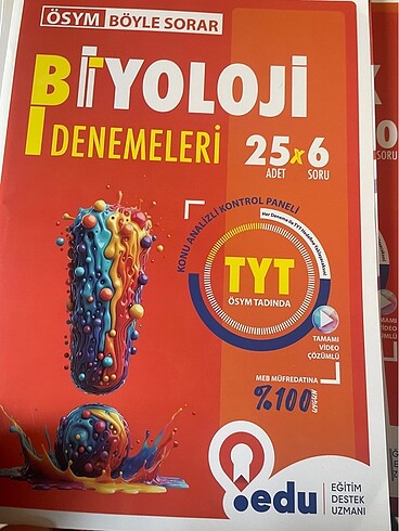  edu tyt türkçe fizik kimya biyoloji deneme