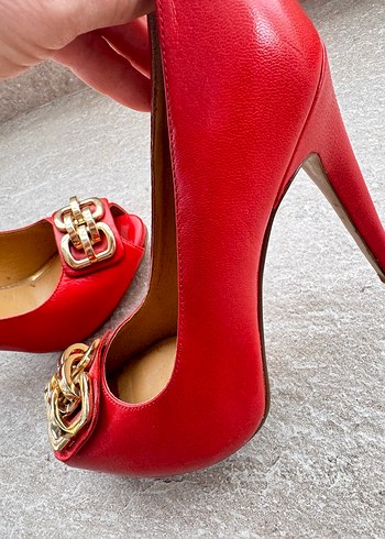 36,5 Beden Ninewest Kadın Kırmızı Stiletto