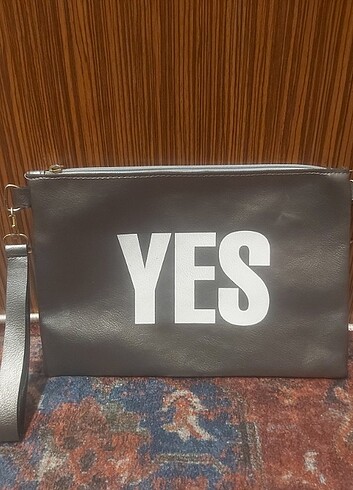 Yes-no yazılı çanta 