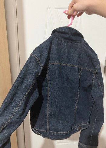 Düğmeli kız Çocuk Denim Ceket - Görsel 2