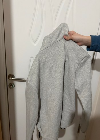 Nike Gri Fermuarlı Erkek Polar Sweatshirt - Görsel 2