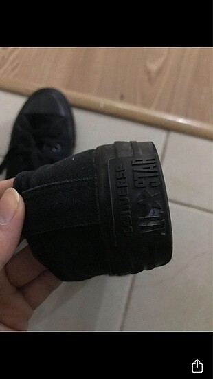 36,5 Beden siyah Renk Orijinal converse