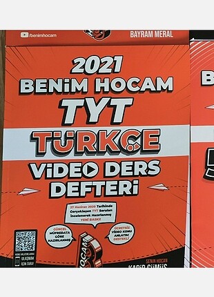 BENİM HOCAM TYT TÜRKÇE VİDEO DERS DEFTERİ 