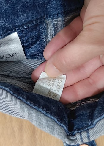 24-36 Ay Beden Nakışlı Düğmeli Kız Kot Şort Tulum