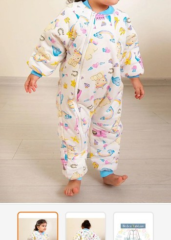 Kız Çocuk Fermuarlı Uzun Kollu Pijama