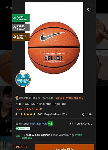 Nike basketbol topu 