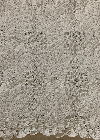 El Yapımı Beyaz Dantel Örtüler Seti - Görsel 2