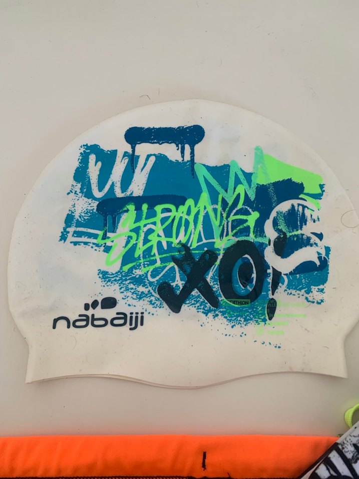 Siyah Erkek Mini Yüzücü Şortu ve Baskılı Mayo - Görsel 2