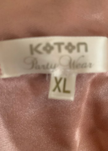 Bej Midi Triko Elbise Drapeli Yaka - Görsel 2