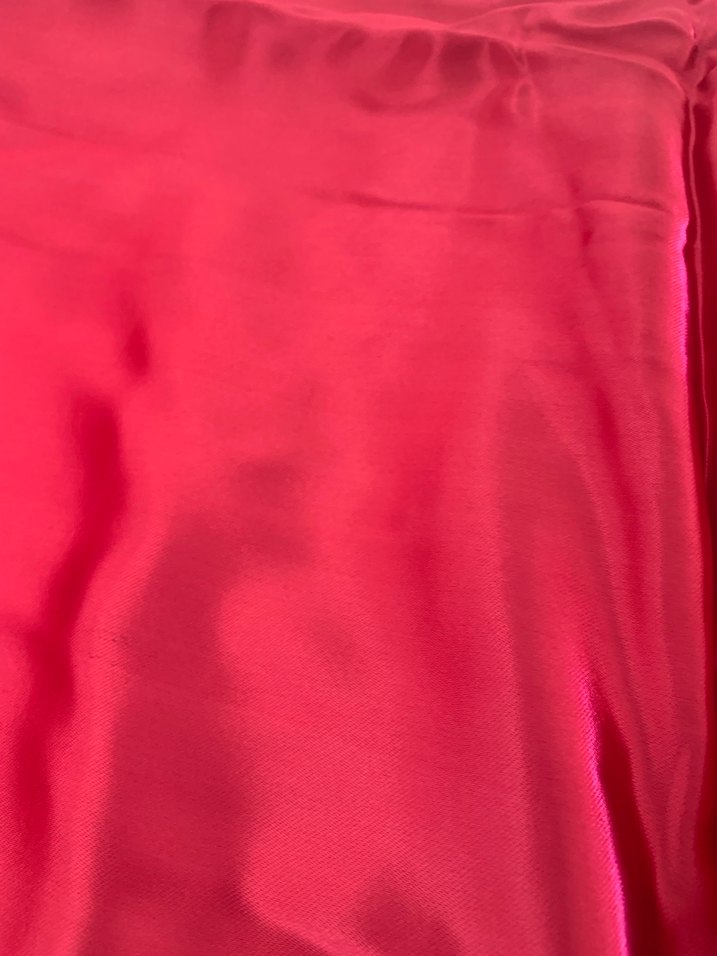 Parlak Pembe saten kumaş - Görsel 2