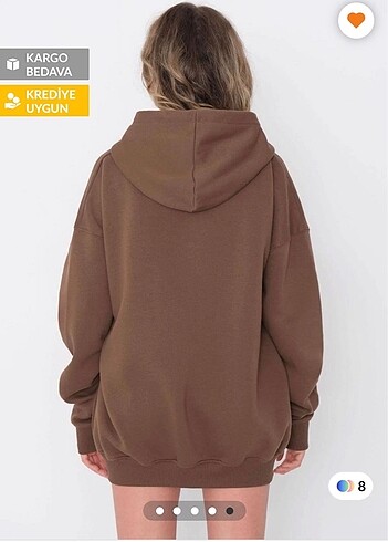 Addax Addax kahverengi sweatshirt hırka