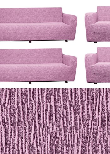 Pembe Pastel Modern Koltuk Kılıfı