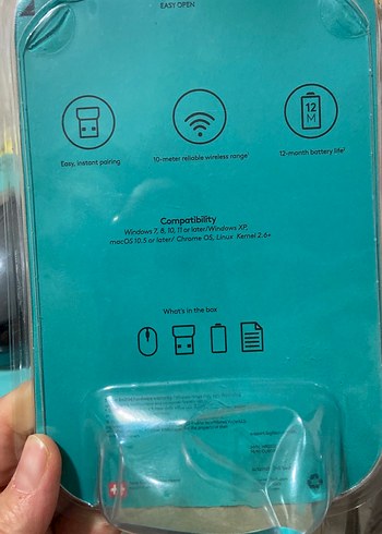 Logitech M220 Kablosuz Siyah Mouse - Görsel 2