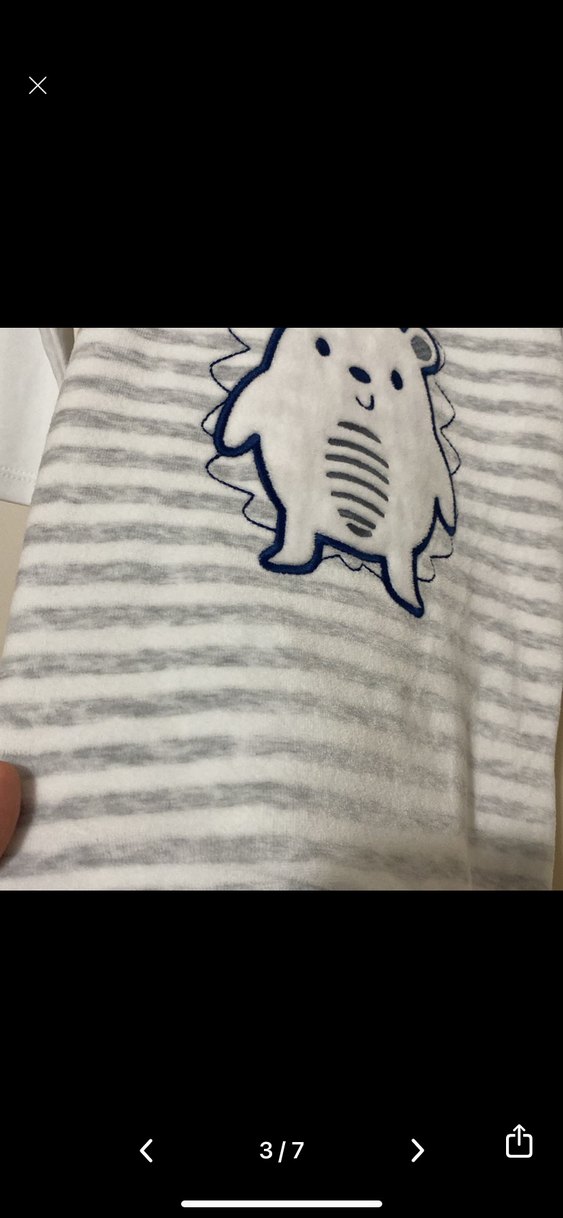 Gri Çizgili Uzun Kollu Erkek Bebek Tulum - Görsel 3