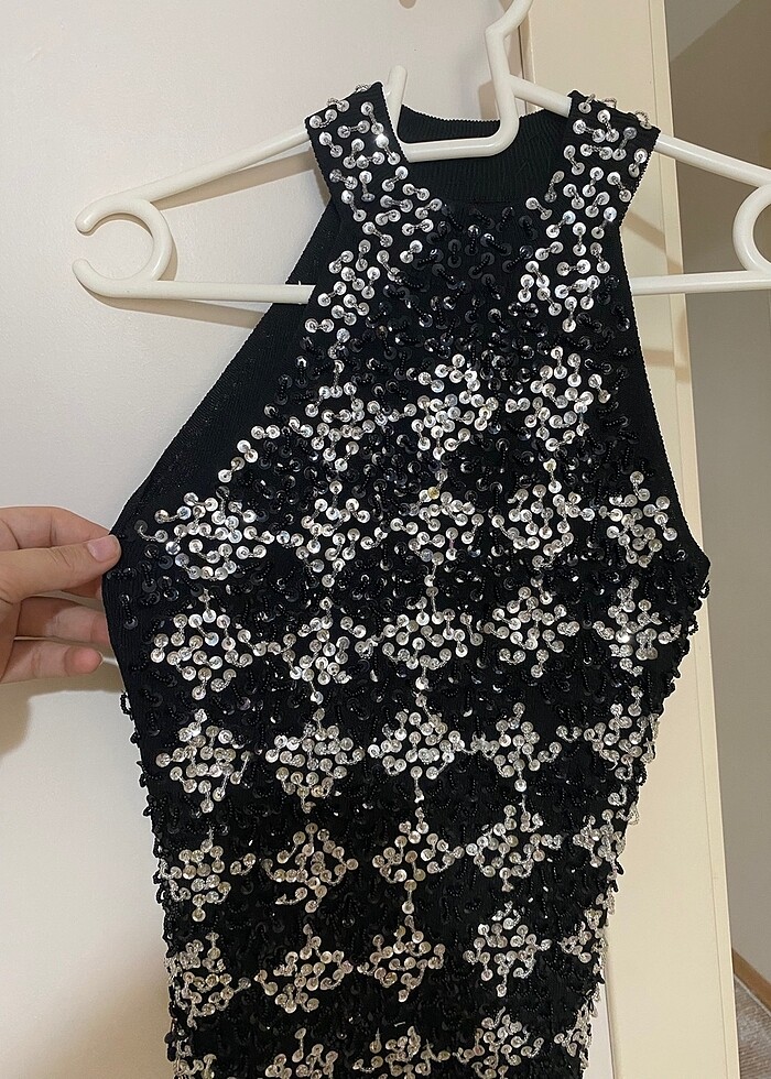 Çok şık pullu payetli bluz - Görsel 2