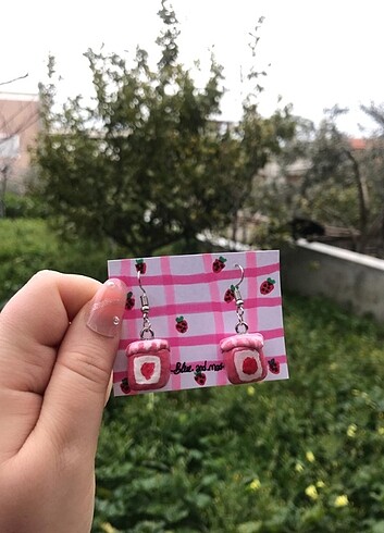 Pembe Reçel Küpe 