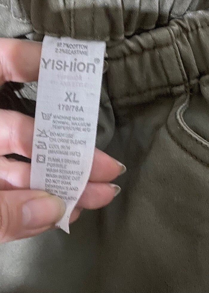Haki renk pantolon - Görsel 3