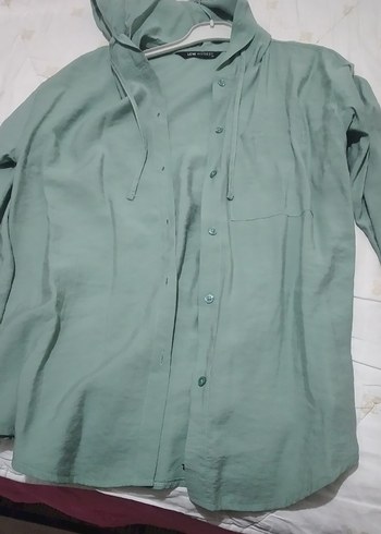 LC Waikiki Düğmeli Loose Fit Kadın Keten Gömlek