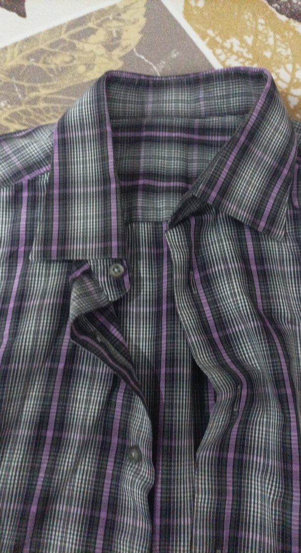 Gri Ekoseli Uzun Kollu Erkek Gömlek - Görsel 4