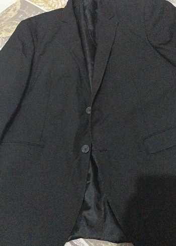 süvari Düğmeli Siyah Erkek Takım Elbise Yeleği - Görsel 4