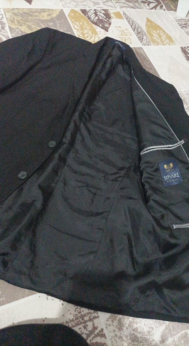 süvari Düğmeli Siyah Erkek Takım Elbise Yeleği - Görsel 3