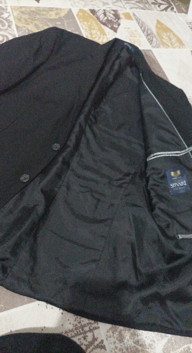 süvari Düğmeli Siyah Erkek Takım Elbise Yeleği - Görsel 2