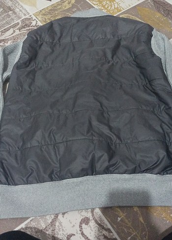 Gri Erkek Örgü Fermuarlı Triko - Görsel 4