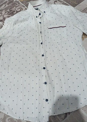 Pamuklu Kısa Kollu Erkek Gömlek - Görsel 2