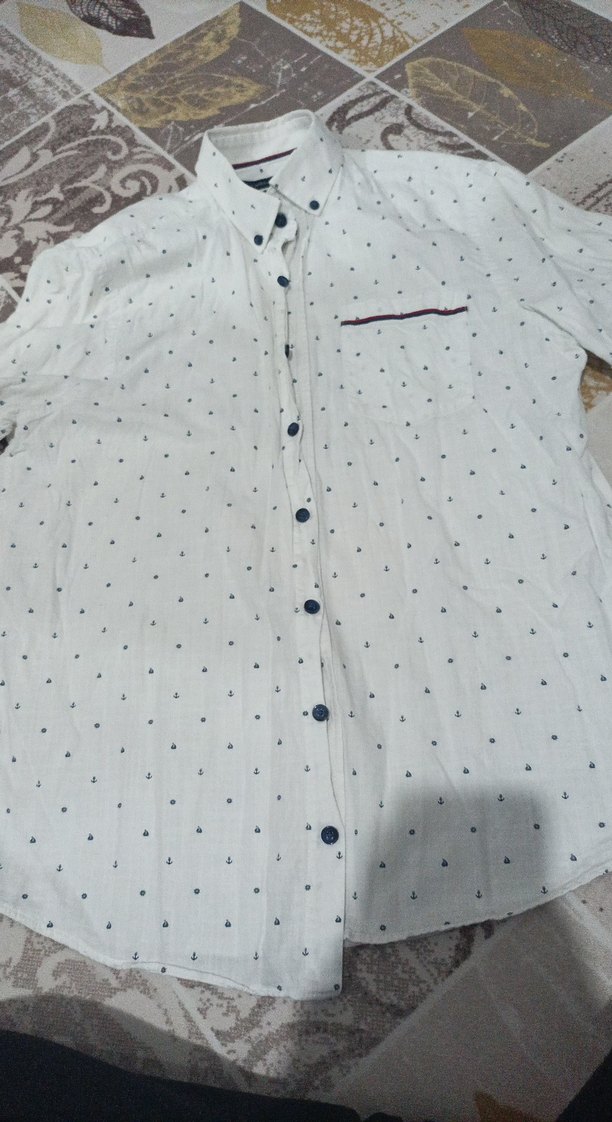 Pamuklu Kısa Kollu Erkek Gömlek - Görsel 3