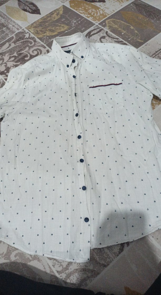 Pamuklu Kısa Kollu Erkek Gömlek - Görsel 2