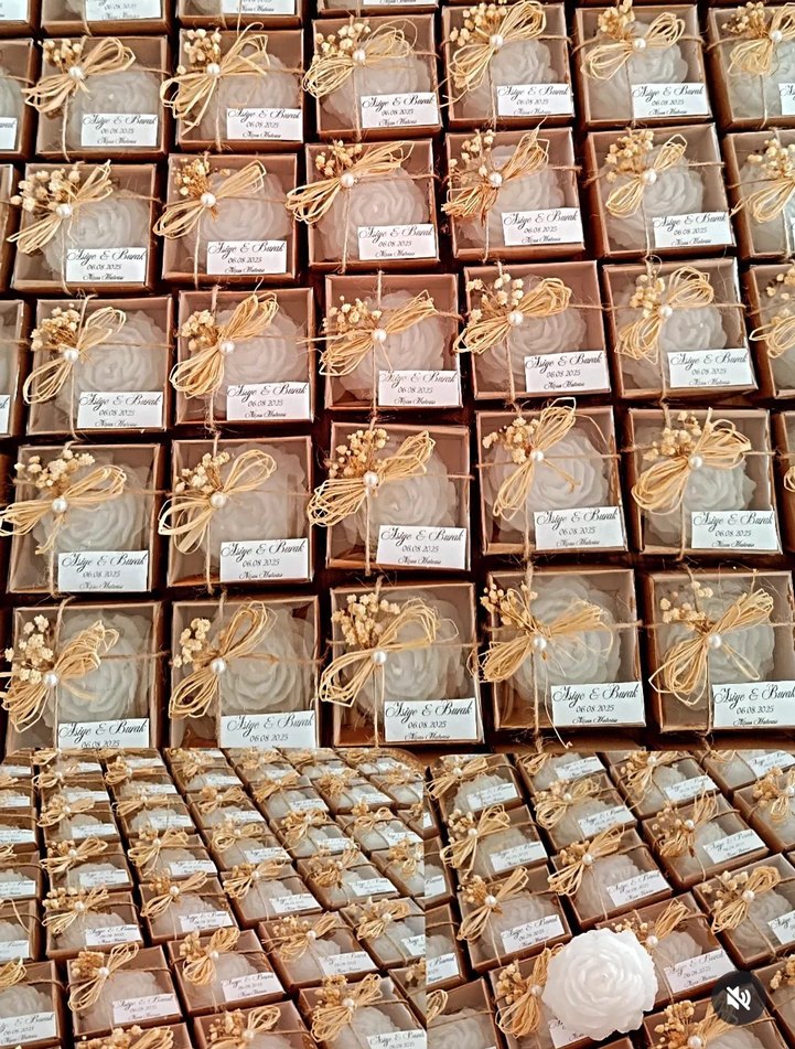 nişan nikah kına hediyelim mum - Görsel 2