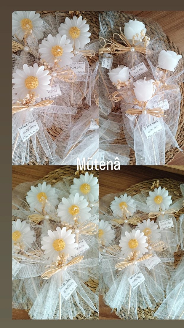 kına nişan nikah mum hediyelikleri - Görsel 4