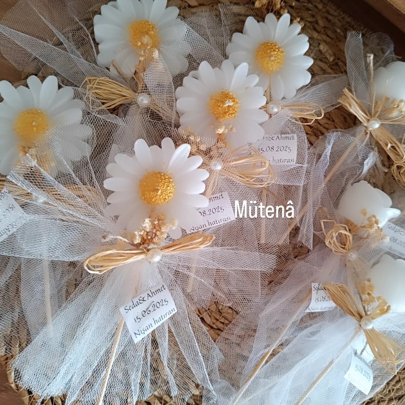 kına nişan nikah mum hediyelikleri - Görsel 3